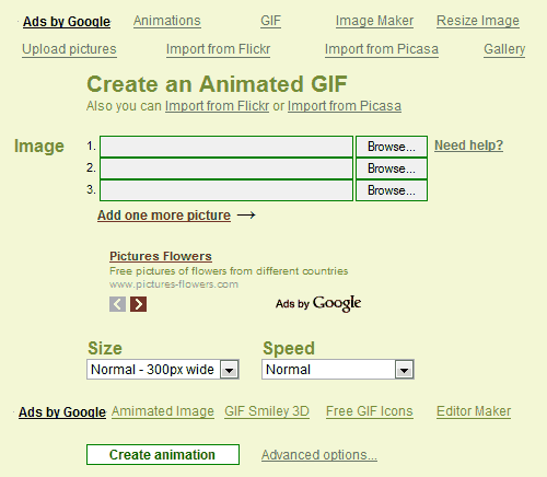 gif image upload site. To begin, you should upload more than one image to create an animated GIF.