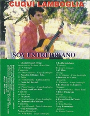 Soy entrerriano(1998): 4to Trabajo de grabación.Titulo en homenaje al gran Linares Cardozo, contiene siete temas inéditos hasta el momento.<br />Editado en Cd + Cassette