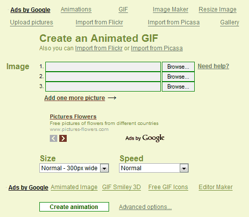 Criar GIFs animados online - Criar um GIF - Fazer um GIF - Picasion